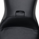 Le Pera Outcast 2-Up Smooth Black Seat w/ Backrest (LK-997BR)