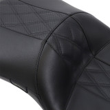 Le Pera Maverick Daddy Long Legs Seat w/ HR Double Diamond Inlay (LK-957DLHR2)