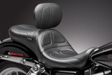 Le Pera Maverick Black Stitched Seat w/ Backrest (LK-970BR)