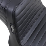 Le Pera Tailwhip Black Seat w/ Pleated Stitch (L-588PT)