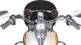 J&M Bluetooth Self-Amplified Speaker Kit | Chrome | Handlebar Mount (MHAS-BLU3)