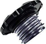 Joker Machine Billet Aluminum Gas Cap - Smooth Serrated - Black (10-442B)
