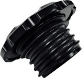 Joker Machine Billet Aluminum Gas Cap - Techno Serrated - Black (10-443B)