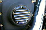 Joker Machine Points Cover | 5-Hole | Finned | Black/Silver (02-99TC)