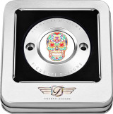 Figurati Sugar Skull Polished 2 Hole Timing Cover (FD30-TC-2H-SS)