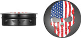 Figurati American Flag Skull Black Swing Arm Pivot Covers (FD25-AFSKULL-BK)