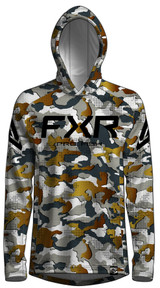 FXR Derby Drift Camo Air UPF Mens Pullover Hoody
