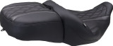 Mustang Super Touring One Piece 2-Up Seat - Black Stitch (89411)
