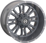 Moose 399X Front Wheel | Matte Gray | 14x7 | 4/136 (0230-1120)
