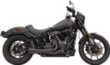 Bassani Short "Ripper" 2:1 Exhaust System w/Megaphone Muffler | Black (1S75B)