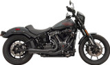 Bassani Short "Ripper" 2:1 Exhaust System w/Megaphone Muffler | Black (1S75RBE)