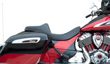 Drag Specialties Predator III Seat | Double Diamond w/Silver Stitch (0810-2263)
