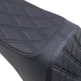 Drag Specialties Predator III 2-Up Seat | Double Diamond (0802-1438)