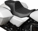 Drag Specialties Predator III 2-Up Seat | Double Diamond (0801-1931)