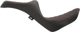 Drag Specialties Predator III Seat | Double Diamond w/Red Stitching (0802-1147)