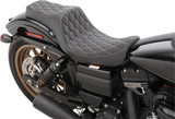 Drag Specialties Predator III Seat | Double Diamond w/Silver Stitch (0803-0603)