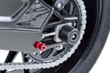 Puig Hi-Tech Swingarm Spools | Red | 8mm (5923R)
