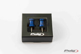 Puig Hi-Tech Swingarm Spools | Blue | 10mm (5924A)