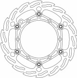 Moto-Master Flame Front Floating Brake Rotor (111033-PU)