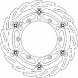 Moto-Master Flame Front Floating Brake Rotor (112083-PU)