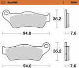 Moto-Master RoadPro Sintered Metal Rear Brake Pads (403202-PU)