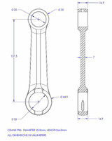 Vintco Connecting Rod Kit - KTM 420MX/495MX 1981 (KR2029)