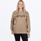 FXR Mitered Cotton Crewneck Womens Sweatshirt