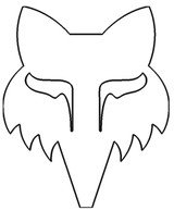 Fox Racing Fox Head 2.5" Die Cut Sticker