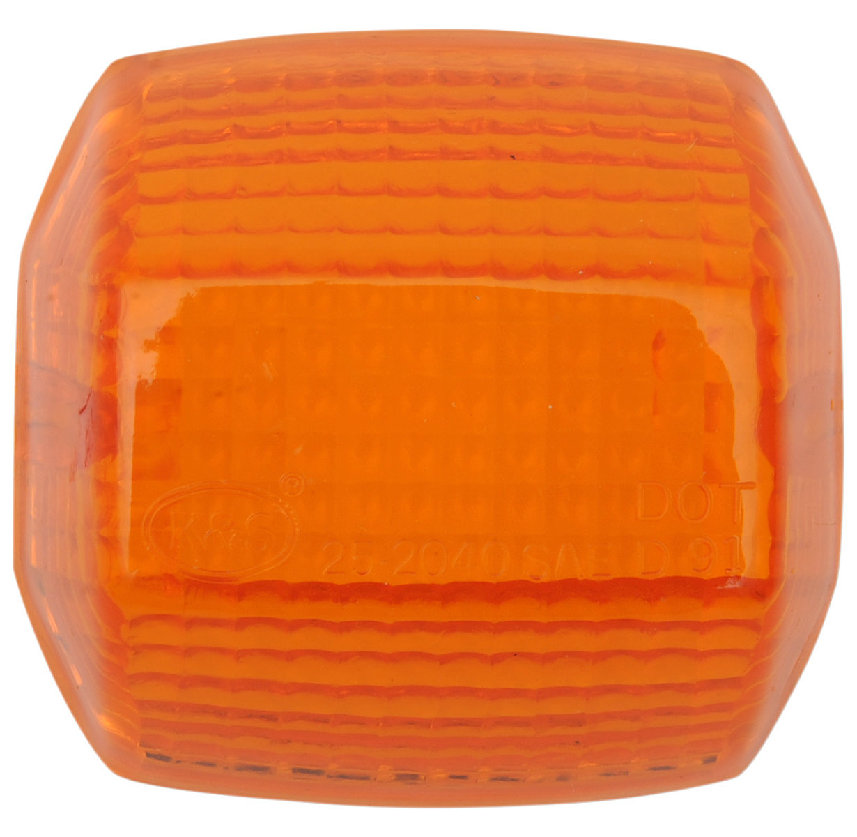 K&S DOT Compliant Turn Signal Lens Amber (25-2040) - Perf-Moto