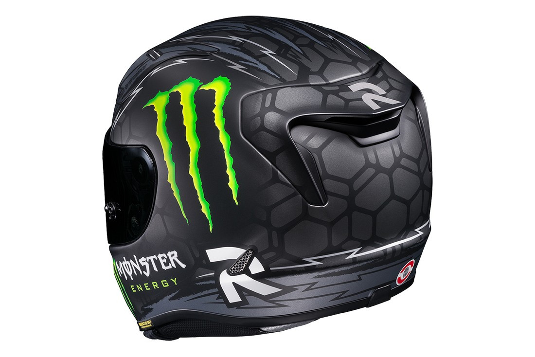 hjc crutchlow helmet R-Pha-11 Replica Black Black/Grey/Flo Yellow S Automotive HJC RPHA 11 Streamline Monster