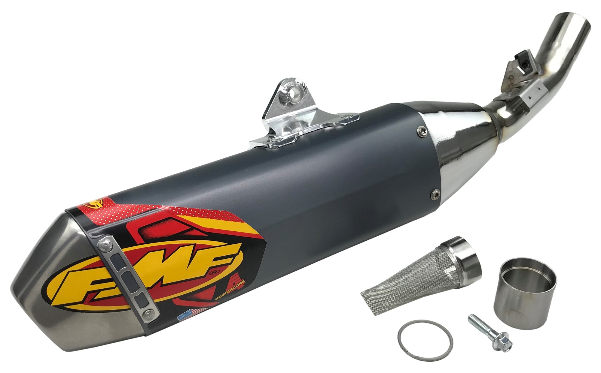 FMF Powercore 4 Hex Aluminum/Stainless Steel Muffler (041586