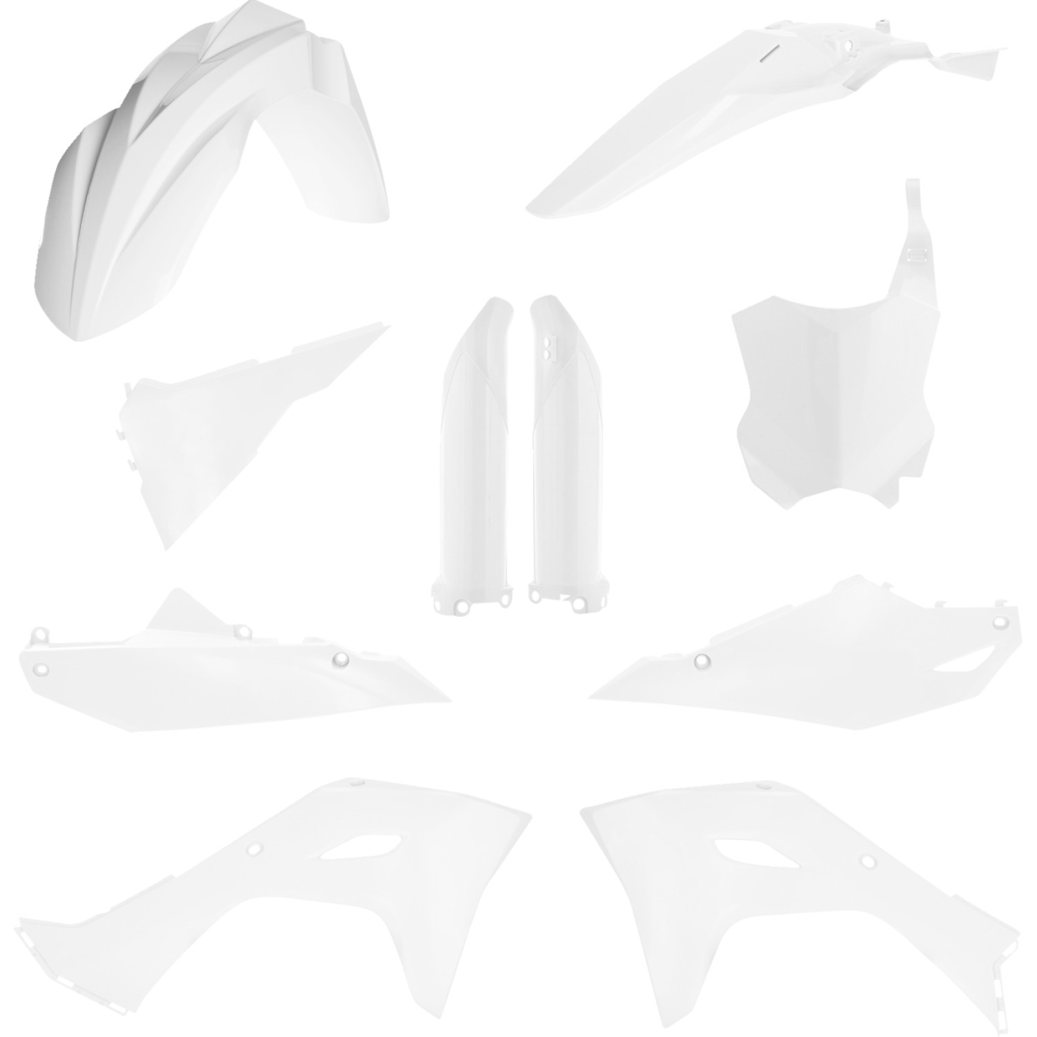 Acerbis White Full Body Plastic Kit (2983570002) - Perf-Moto