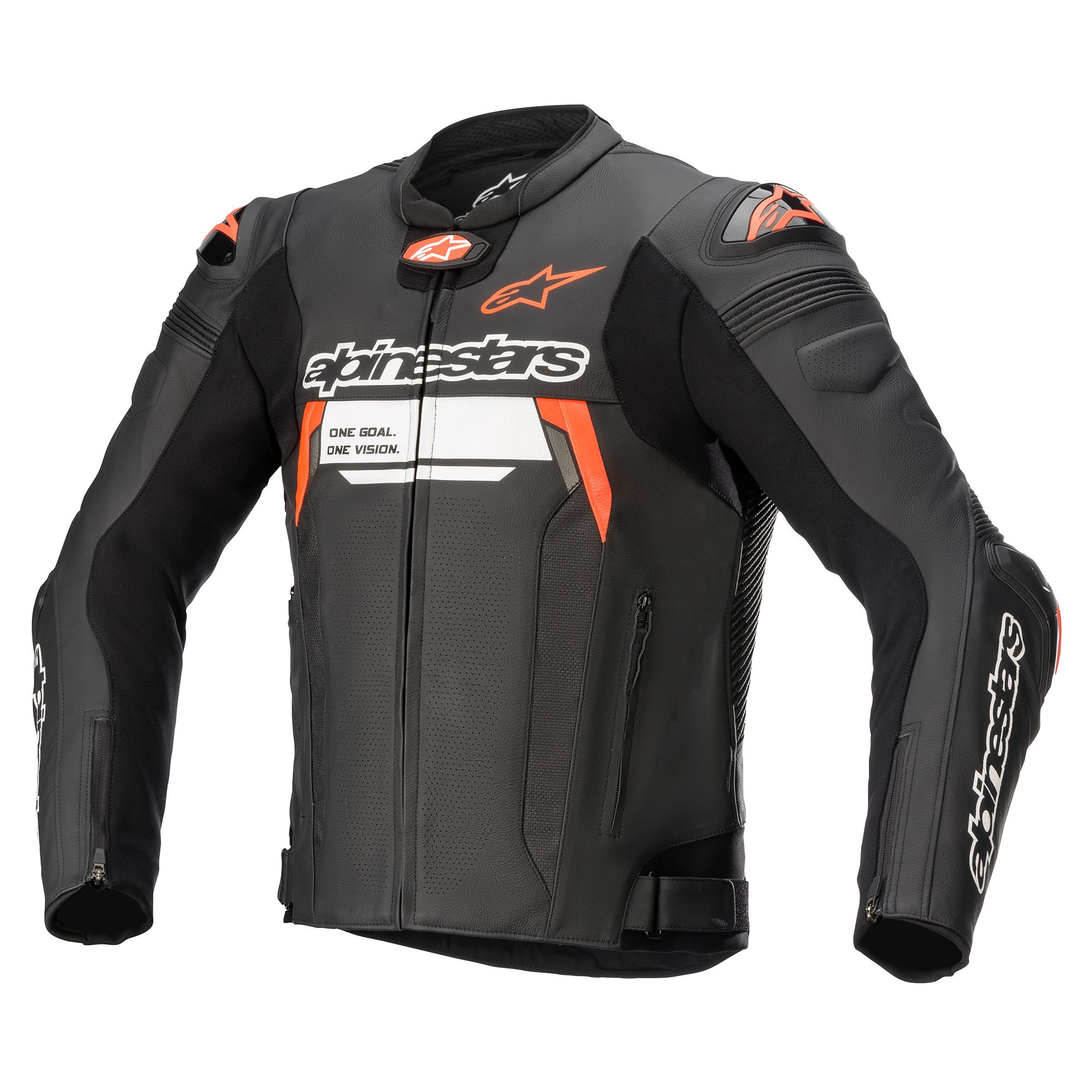 Alpinestars Missile V2 Ignition Mens Motorcycle Leather Jacket