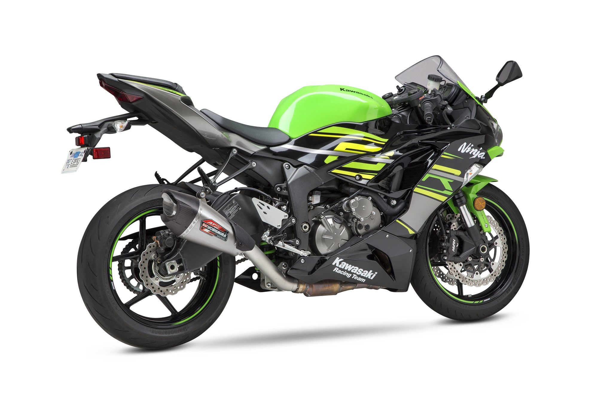 Yoshimura AT2 Slip-On Muffler | Stainless | Ninja ZX6R (14642CP521