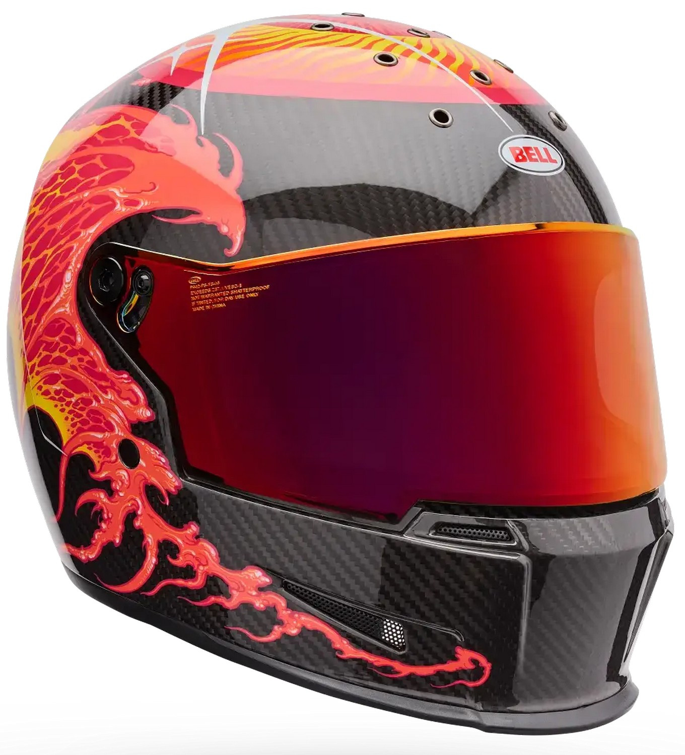 cyber monday 2019 motorcycle helmets GDM DEMON Full Face Helmet Matte Black / Chrome & Clear / 2X-Large face road helmet that takes all the characteristics of a versatile Bell Eliminator Carbon Mad Motorcycle