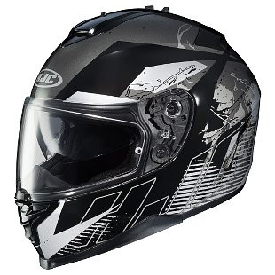 HJC IS-17 Blur Motorcycle Helmet