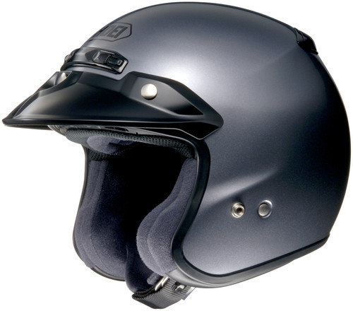 Shoei RJ Platinum R Solid Open Face Motorcycle Helmet