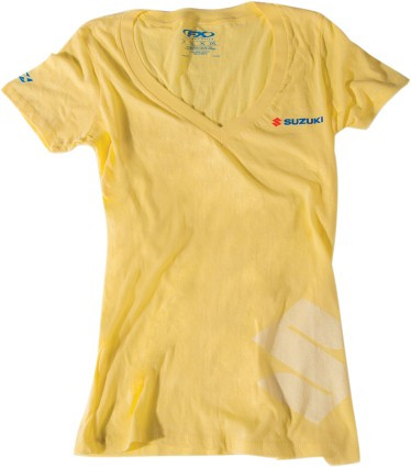 Factory Effex Logo Womens V-Neck Short Sleeve Shirt