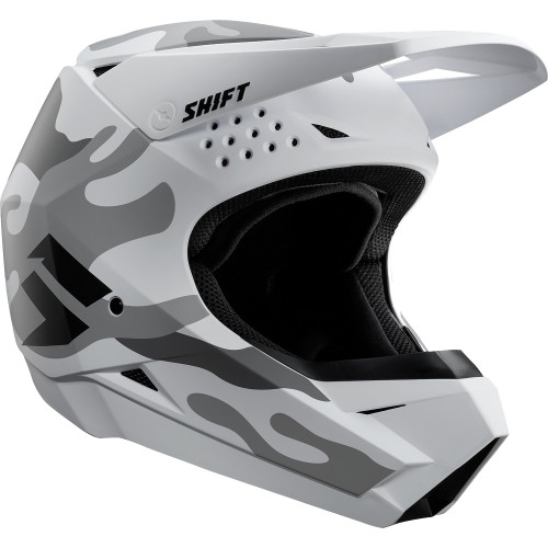 Shift White/Whit3 Label Camo MX Offroad Helmet