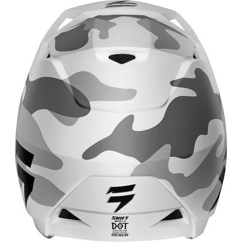 Shift White/Whit3 Label Camo MX Offroad Helmet
