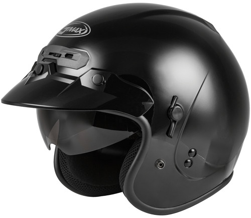GMAX GM-32S Solid Open Face Motorcycle Helmet