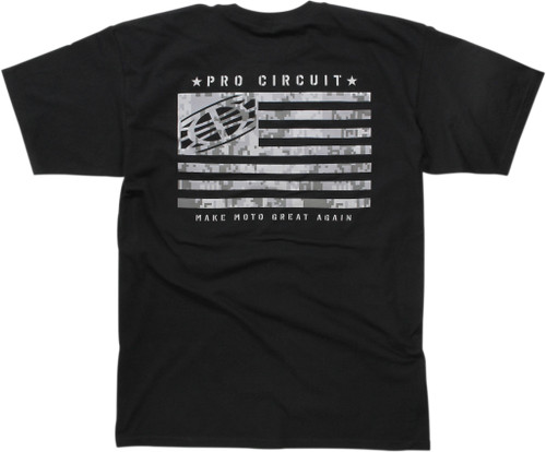 Pro Circuit Black Flag Mens Short Sleeve T-Shirt