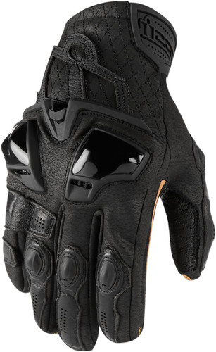 Icon Hypersport Short Mens Leather Motorcycle Gloves