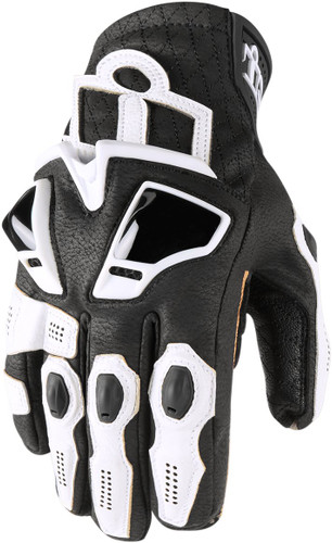 Icon Hypersport Short Mens Leather Motorcycle Gloves