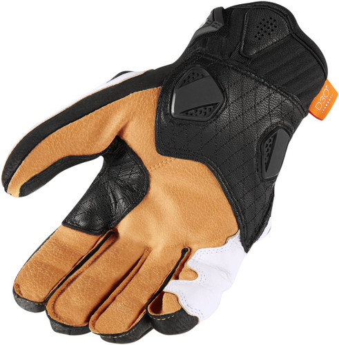 Icon Hypersport Short Mens Leather Motorcycle Gloves