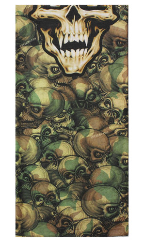 Lethal Threat Skull Camo Neck Warmer Scarf