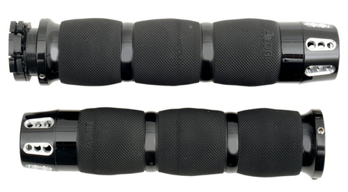 Avon Gatlin Air Cushioned 1" Black Grips - Cable Style (MT-AIR-90-AN-GA)