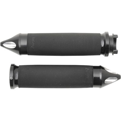 Avon Spike End Touring Black Anodized for 1" Handlebars (MT-CC-86-AN-SPK)