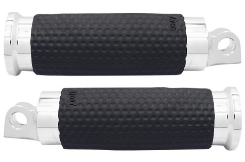 Avon Gel Footpegs | Chrome/Rubber (FP-GEL-70-CH)