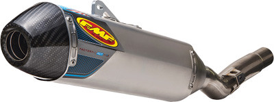 FMF Factory 4.1 RCT Aluminum Slip-On w/Stainless Mid Pipe Carbon Tip (044382)